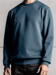 Bluza z długim rękawem - niebieski. Niebieskie bluzy męskie Sinsay, l, bez wzorów, bez kaptura. Za 29.99 zł.