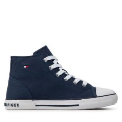 Trampki Tommy Hilfiger. Niebieskie trampki i tenisówki chłopięce Tommy Hilfiger, bez wzorów, bez zapięcia. Za 339.99 zł.