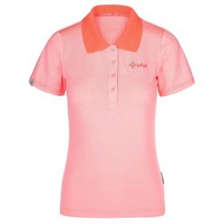 Funkcjonalna koszulka polo damska Kilpi COLLAR-W. Czerwone koszulki sportowe damskie Kilpi, xs, bez wzorów, bez kołnierzyka, bez ramiączek, trekkingowe. Za 112.21 zł.