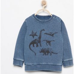 Bluza z dinozaurami - Granatowy. Bluzy dla chłopców marki Reserved. W wyprzedaży za 19.99 zł.