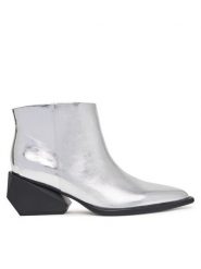 United Nude Botki Ricky Yoyo Mid 1104114116 Srebrny. Szare botki damskie United Nude, ze skóry, bez obcasa, na słupku, bez zapięcia. Za 1,579.00 zł.