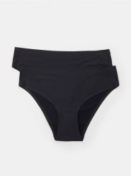 Majtki figi 2 pack - czarny. Czarne figi damskie Sinsay, l, bez wzorów. Za 12.99 zł.