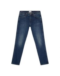 WRANGLER MĘSKIE SPODNIE JEANSOWE LARSTON AZURE FADE 112358058 W18S017435. Niebieskie jeansy męskie Wrangler. Za 219.99 zł.