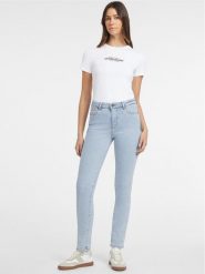 Guess Jeans Jeansy W4YA92 D5CB3 Niebieski Slim Fit. Niebieskie jeansy damskie Guess Jeans. Za 219.99 zł.