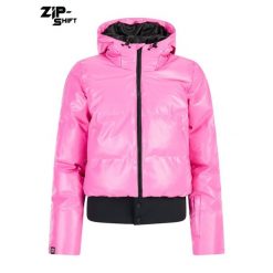 Damska kurtka puchowa Protest Effect. Czerwone kurtki snowboardowe damskie Protest, bez wzorów, z puchu, bez kaptura, narciarskie. Za 936.50 zł.