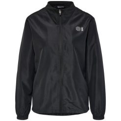 Damska tkana kurtka wodoodporna Hummel HmlCourt. Czarne bluzy sportowe damskie Hummel, bez wzorów, bez kaptura, na fitness i siłownię. Za 222.00 zł.
