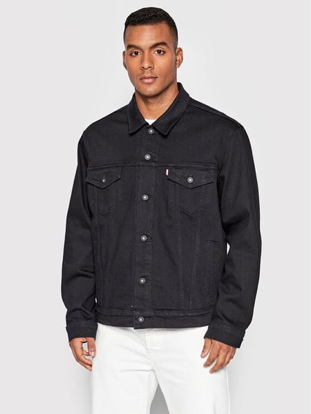 Levi's® Kurtka jeansowa The Trucker 72334-0403 Czarny Regular Fit. Czarne kurtki męskie l, bez wzorów, z bawełny, bez kaptura. Za 449.99 zł.