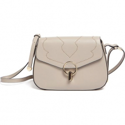Torebka w kolorze beżowym - (S)26,7 x (W)17,5 x (G)9,5 cm. Brązowe torby na ramię damskie marki Tosca Blu. W wyprzedaży za 429.95 zł.