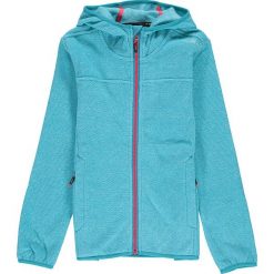 Kurtka polarowa w kolorze błękitnym. Niebieskie bluzy dla chłopców CMP Kids, bez wzorów, z dzianiny, bez ramiączek, bez kaptura. W wyprzedaży za 87.95 zł.