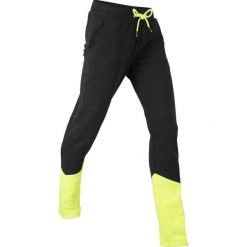 Spodnie dresowe, długie, z kolekcji Maite Kelly, Level 1 bonprix czarno-żółty neonowy melanż. Spodnie sportowe damskie marki bonprix. Za 74.99 zł.