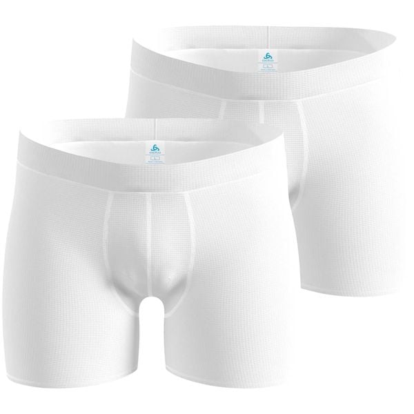 Dwupak bokserek męskich ODLO Set ACTIVE LIGHT 2 PACK. Białe bokserki męskie Odlo, m, bez wzorów, z elastanu. Za 369.99 zł.