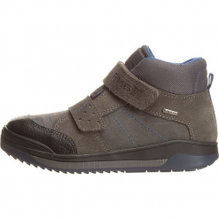 Sneakersy w kolorze szaro-niebieskim. Szare trampki i tenisówki chłopięce Primigi, z gore-texu. W wyprzedaży za 195.95 zł.