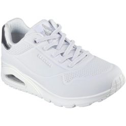 Adidasy Skechers Uno - Shimmer Away, Kobiety. Białe obuwie sportowe damskie Skechers, bez wzorów, z gumy, na fitness i siłownię. Za 490.00 zł.