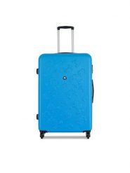 Semi Line Walizka duża T5917-3 Niebieski. Niebieskie torebki do ręki damskie Semi-line, bez wzorów, z tworzywa sztucznego, duże. Za 329.99 zł.