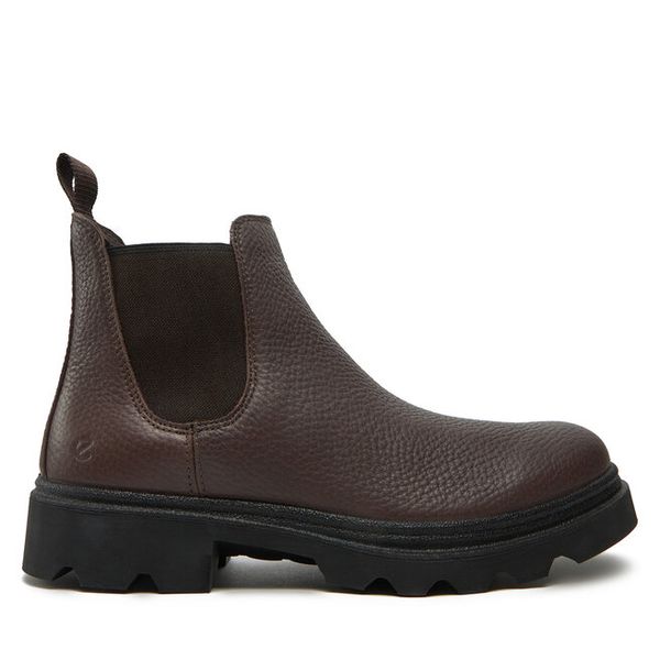 Sztyblety ECCO. Brązowe botki męskie ecco, bez wzorów, bez zapięcia. Za 569.99 zł.