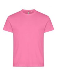 Clique Basic-T T-shirt męski dopasowany bawełna bright pink. Czerwone t-shirty męskie CLIQUE, m, bez wzorów, z bawełny, bez kołnierzyka. Za 82.69 zł.