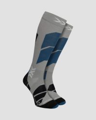 Skarpety unisex X-Socks Ski Perform Otc Silver Grey G412. Szare skarpety damskie X-Socks, bez wzorów, z materiału. Za 169.99 zł.