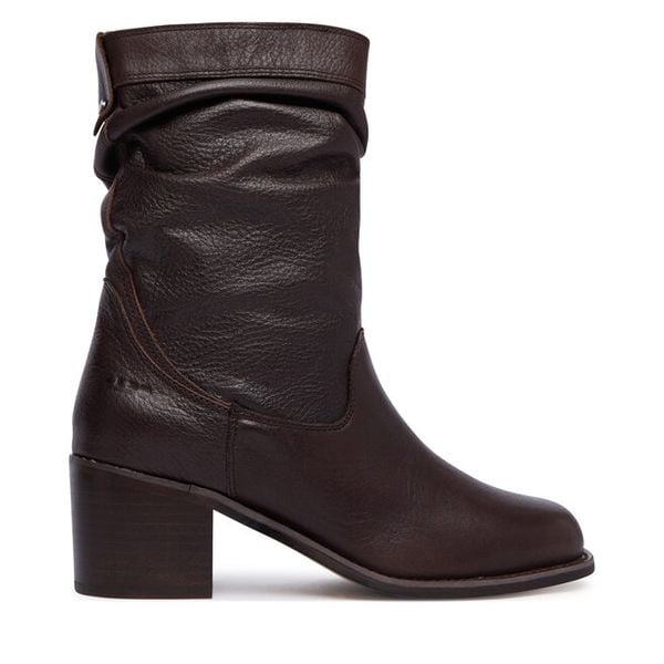 Botki Aldo. Brązowe botki damskie Aldo, bez obcasa, na słupku, bez zapięcia. Za 849.99 zł.