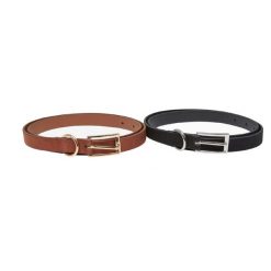 Gruby Pasek Ze Skóry Syntetycznej (zestaw 2 Sztuk). Czarne paski damskie Urban Classics, bez wzorów, ze skóry. Za 84.99 zł.