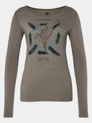 Brubeck Koszulka techniczna LS1415W Szary Slim Fit. Szare koszulki sportowe damskie Brubeck, xl, bez wzorów, z syntetyku, bez kołnierzyka, bez ramiączek, trekkingowe. Za 119.99 zł.