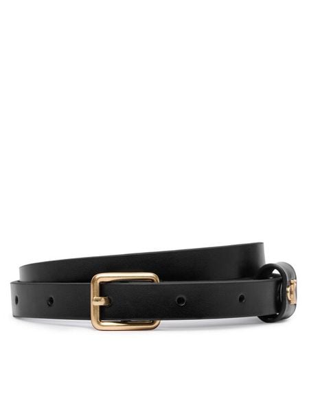 Calvin Klein Pasek Square Buckle Ck Loop 15Mm LV04F7146G Czarny. Czarne paski damskie Calvin Klein, bez wzorów. Za 169.99 zł.