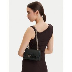 Torebka Just Cavalli. Czarne torebki do ręki damskie Just Cavalli, bez wzorów, wizytowe, bez dodatków. Za 749.99 zł.