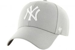 Damska czapka z daszkiem 47 Brand MLB New York Yankees MVP Cap. Szare czapki i kapelusze damskie 47 Brand, bez wzorów, z materiału, sportowe. Za 109.99 zł.