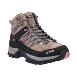 Damski Buty Trekkingowe Wodoszczelne Oddychające CMP Rigel Mid Beżowy. Brązowe obuwie sportowe damskie CMP, trekkingowe. Za 449.99 zł.