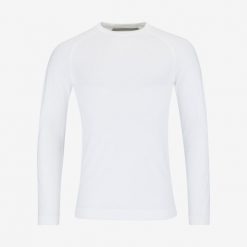 Koszulka z długim rękawem męska FLEX Seamless. Niebieskie koszulki sportowe męskie Head, l, bez wzorów, z dzianiny, bez kołnierzyka, bez ramiączek, tenisowe. W wyprzedaży za 196.00 zł.