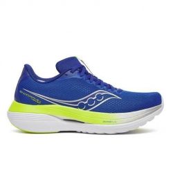Buty do biegania męskie Saucony Endorphin Trainer. Niebieskie buty sportowe męskie Saucony, bez zapięcia, do biegania. W wyprzedaży za 820.80 zł.