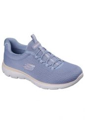 Tenisówki Skechers Model Summits Kolor Niebieski. Fioletowe trampki i tenisówki damskie Skechers, bez wzorów, z materiału, sportowe, bez zapięcia. Za 318.35 zł.