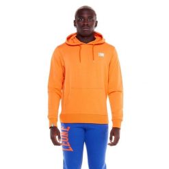 Bluza z kaptur na co dzień na siłownię. Brązowe bluzy męskie LEONE 1947 APPAREL, z bawełny, bez zapięcia, na fitness i siłownię. Za 164.19 zł.