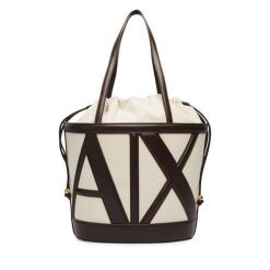 Torebka Armani Exchange. Brązowe torebki do ręki damskie Armani Exchange, bez wzorów, klasyczne, bez dodatków. Za 759.99 zł.