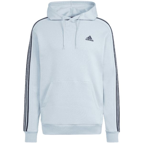 Bluza męska adidas Essentials Fleece 3-Stripes Hoodie. Niebieskie bluzy męskie Adidas, l, bez wzorów, z materiału, z kapturem. Za 222.00 zł.