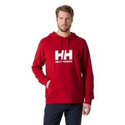 Bluza z kapturem Helly Hansen HH Logo 2.0. Czerwone bluzy męskie Helly Hansen, m, bez wzorów, z bawełny, z kapturem. W wyprzedaży za 282.25 zł.