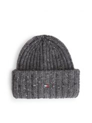 Tommy Hilfiger czapka wełniana Mężczyźni Wełna szary, ONE SIZE. Szare czapki i kapelusze męskie Tommy Hilfiger, bez wzorów, z wełny, eleganckie. Za 289.95 zł.