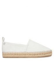 Calvin Klein Espadryle Oblique Espadrille Canvas HW0HW02931 Biały. Białe espadryle damskie Calvin Klein, bez wzorów, z materiału, bez obcasa, bez zapięcia. Za 329.99 zł.