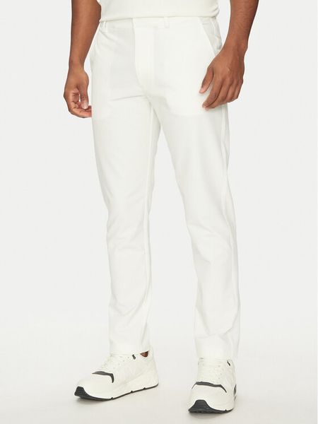 EA7 Emporio Armani Chinosy 7M000195 AF13554 U0005 Biały Regular Fit. Białe eleganckie spodnie męskie EA7 Emporio Armani, m, bez wzorów, z syntetyku. Za 419.99 zł.