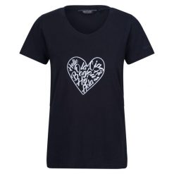 Koszulka Damska Filandra VIII Amore Heart. Niebieskie koszulki sportowe damskie Regatta, m, bez wzorów, sportowe, bez kołnierzyka. Za 34.99 zł.