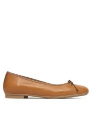 Hispanitas Baleriny HV263465 Brązowy. Brązowe baleriny damskie Hispanitas, bez wzorów, ze skóry, bez obcasa. Za 489.99 zł.