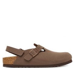 Sandały Birkenstock. Brązowe sandały chłopięce Birkenstock, bez zapięcia. Za 339.99 zł.