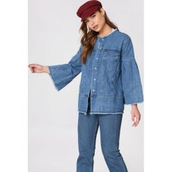 NA-KD Kurtka dżinsowa z szerokim rękawem - Blue. Niebieskie kurtki damskie NA-KD. W wyprzedaży za 129.58 zł.