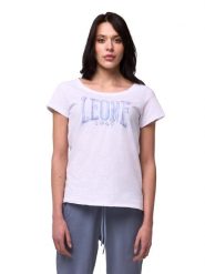 Koszulka z bawełna na co dzień na siłownię. Białe koszulki sportowe damskie LEONE 1947 APPAREL, m, bez wzorów, z bawełny, bez kołnierzyka, bez ramiączek, na fitness i siłownię. Za 84.16 zł.