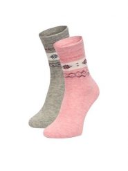 GINO ROSSI Skarpety długie CEO_BR_GR_006_W_AW25 (2 PACK) Kolorowy. Skarpety damskie Gino Rossi, bez wzorów, z poliesteru. Za 29.99 zł.