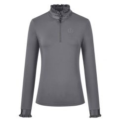 Dziewczęca koszulka jeździecka z długim rękawem Imperial Riding Anna. Szare t-shirty i topy dla dziewczynek IMPERIAL RIDING, bez wzorów, bez ramiączek. Za 255.00 zł.