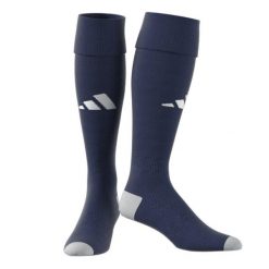 Getry piłkarskie Adidas Milano 23. Niebieskie legginsy sportowe męskie Adidas, bez wzorów, z elastanu, do piłki nożnej. Za 30.99 zł.