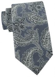 Krawat Męski - Angelo di Monti - Niebieski z Popielem, Duży Wzór. Niebieskie krawaty i muchy Angelo di Monti, bez wzorów, z tkaniny, eleganckie. Za 45.00 zł.