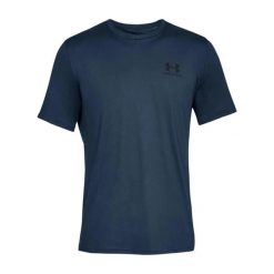 Koszulka Under Armour Sportstyle Left Chest Logo. Czarne buty sportowe męskie Under Armour, l, bez wzorów, bez kołnierzyka, bez ramiączek, na fitness i siłownię. Za 179.50 zł.