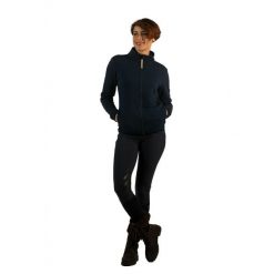 Damski polar Flags&Cup Aura. Niebieskie bluzy sportowe damskie FLAGS&CUP, bez wzorów, z polaru, bez kaptura, do jazdy konnej. Za 393.50 zł.