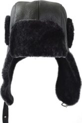 Podhale Regionals czarna Pilotka męska obszyta baranem "Zenek" 60-62 cm (XXL). Czarne czapki i kapelusze męskie Podhale Regionals, na zimę, bez wzorów. Za 249.00 zł.
